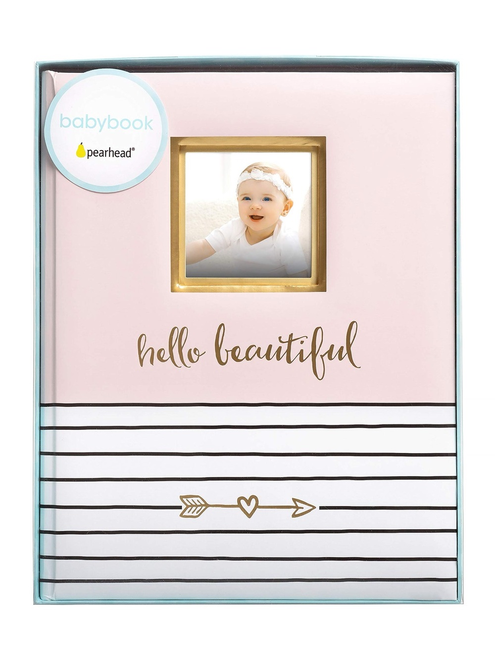 Pearhead Hello Beautiful Baby Milestone Keepsake Book